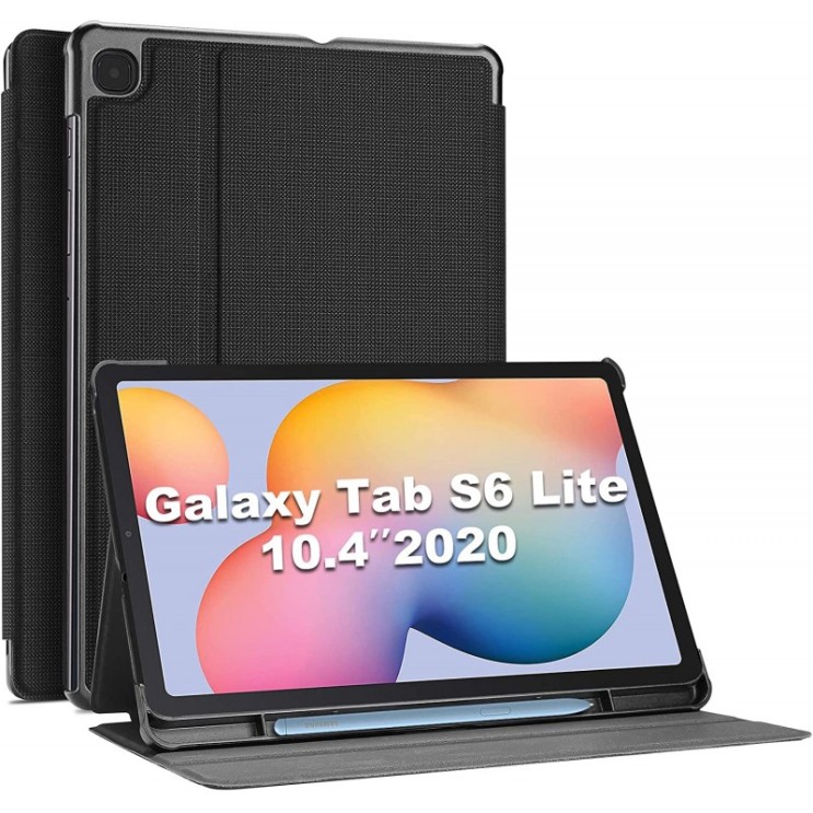 선호도 좋은 ProCase Galaxy Tab S6 Lite 10.4 케이스 2020(S Pen Holder 포함) Slim Stand Protection Folio Case Sm