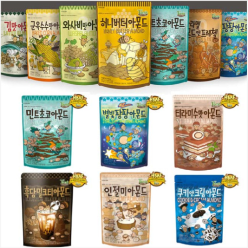 많이 팔린 HBAF 바프 길림양행 아몬드 땅콩 (25종) 허니버터 와사비맛 티라미슈 민트초코 군옥수수 등등, 흑당밀크티아몬드 120g 추천해요 많이 팔린 HBAF 바프 길림양행 아몬드 땅콩 (25종) 허니버터 와사비맛 티라미슈 민트초코 군옥수수 등등, 흑당밀크티아몬드 120g 추천해요