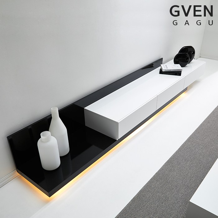인기 급상승인 GVEN 지벤 노르마니 LED 익스텐션 모던 거실장 서랍/수납장&gt;&gt;TV장/거실장, 올화이트(콘센트위치는 배송메모란에) 추천합니다