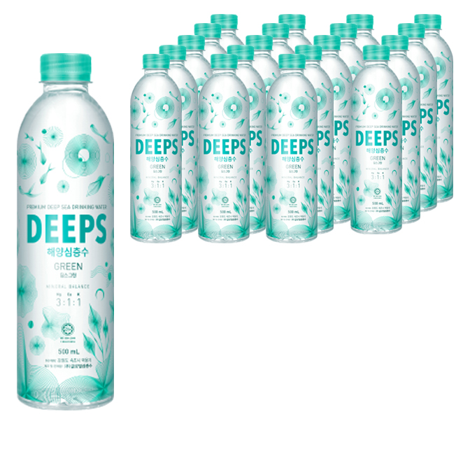 잘나가는 딥스 해양심층수 그린, 500ml, 20개 좋아요 잘나가는 딥스 해양심층수 그린, 500ml, 20개 좋아요