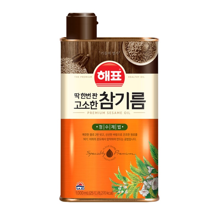 후기가 정말 좋은 해표 고소한 참기름, 1L, 1개 좋아요