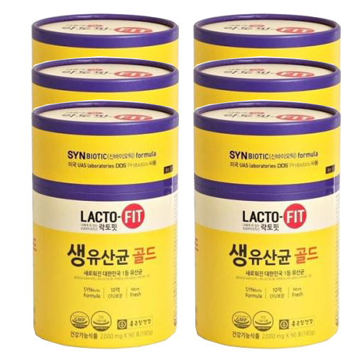 당신만 모르는 종근당건강 락토핏 생유산균 골드, 180g, 6개 ··· 당신만 모르는 종근당건강 락토핏 생유산균 골드, 180g, 6개 ···