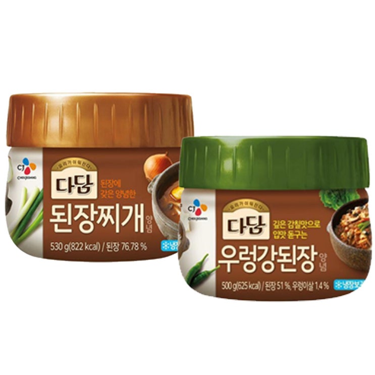 인기 많은 (냉장)cj제일제당 다담된장찌개전용530gx1개+다담 우렁강된장500gx1개, 1세트 추천해요 인기 많은 (냉장)cj제일제당 다담된장찌개전용530gx1개+다담 우렁강된장500gx1개, 1세트 추천해요