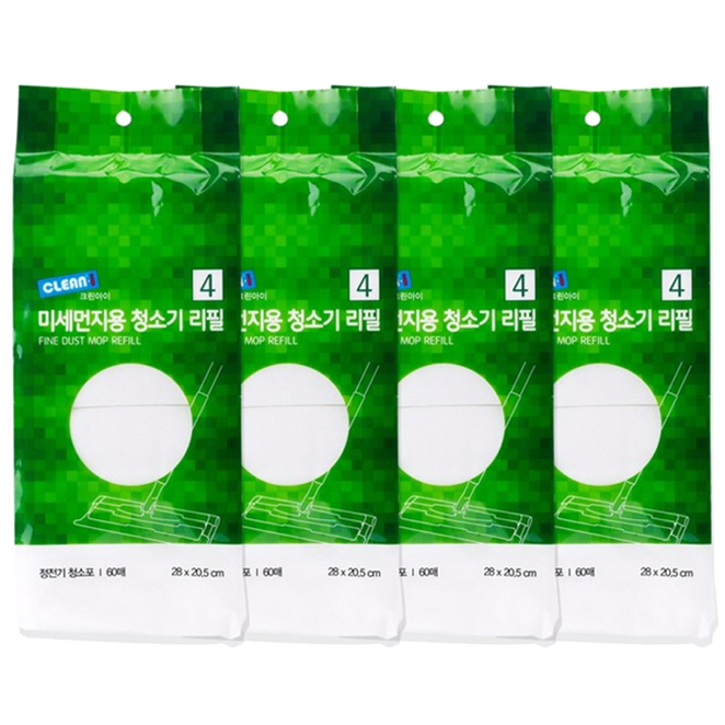 갓성비 좋은 크린아이 부직포 청소기 리필, 240매입 ··· 갓성비 좋은 크린아이 부직포 청소기 리필, 240매입 ···