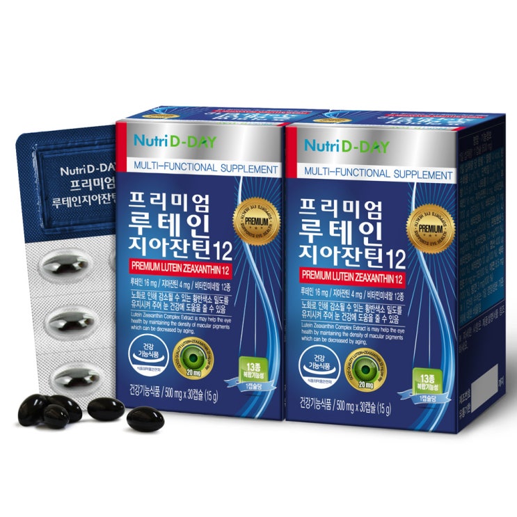 리뷰가 좋은 뉴트리디데이 프리미엄 루테인 지아잔틴12 영양제, 30정, 2개 추천합니다 리뷰가 좋은 뉴트리디데이 프리미엄 루테인 지아잔틴12 영양제, 30정, 2개 추천합니다