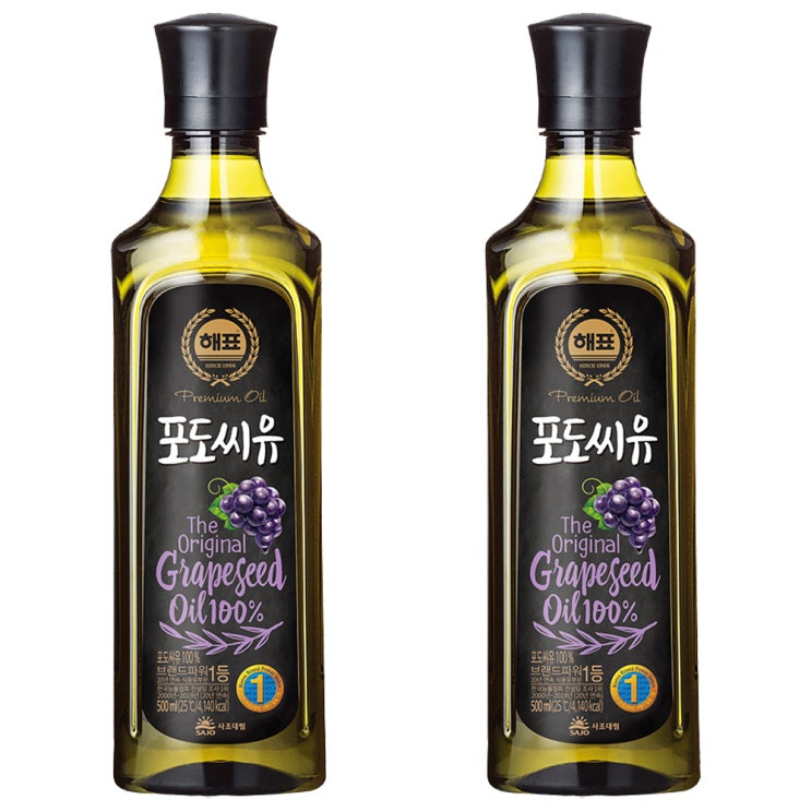 잘나가는 해표 포도씨유, 500ml, 2개 ··· 잘나가는 해표 포도씨유, 500ml, 2개 ···