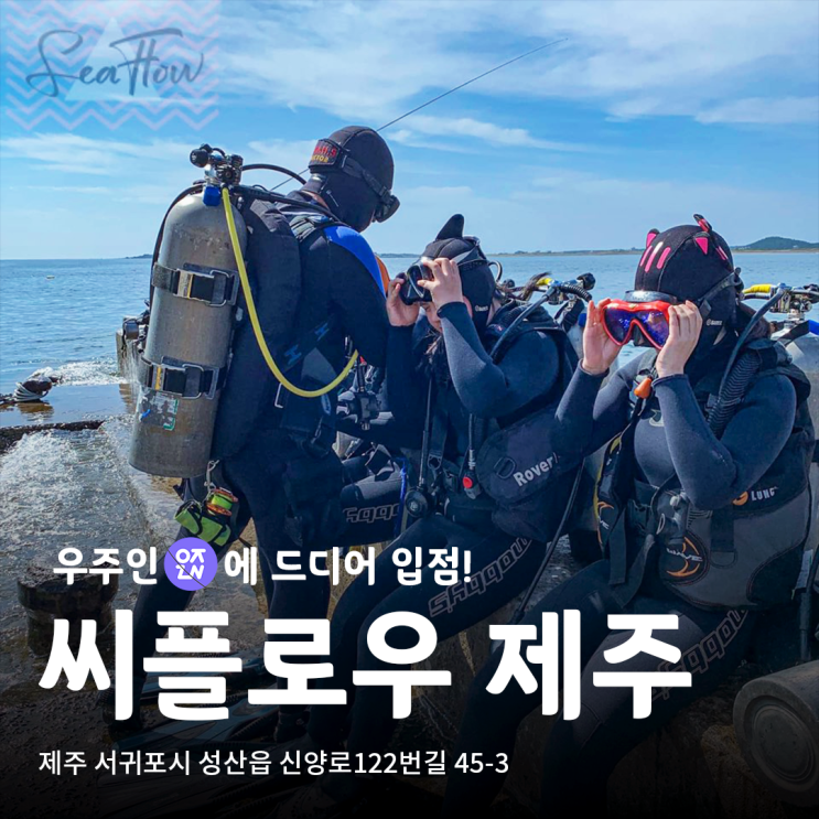  제주 스쿠버 다이빙 어때? '씨플로우' | 우주인 스포츠