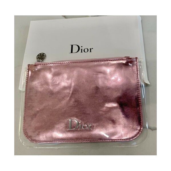 가성비 좋은 Dior metallic pink pouch cosmetic makeup case toiletry bag clutch New w/ Defect 추천합니다
