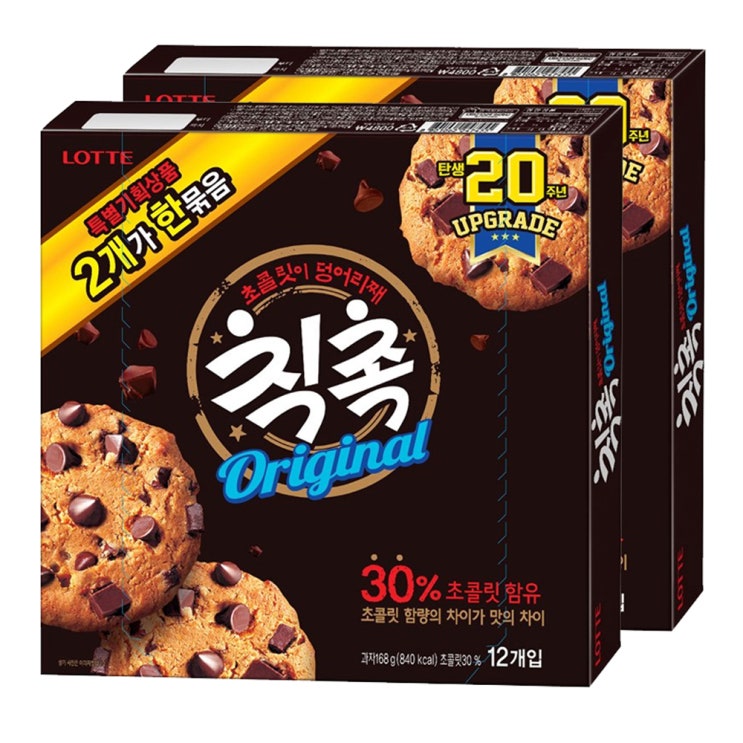 최근 많이 팔린 롯데 칙촉 오리지널, 168g, 2개 ··· 최근 많이 팔린 롯데 칙촉 오리지널, 168g, 2개 ···