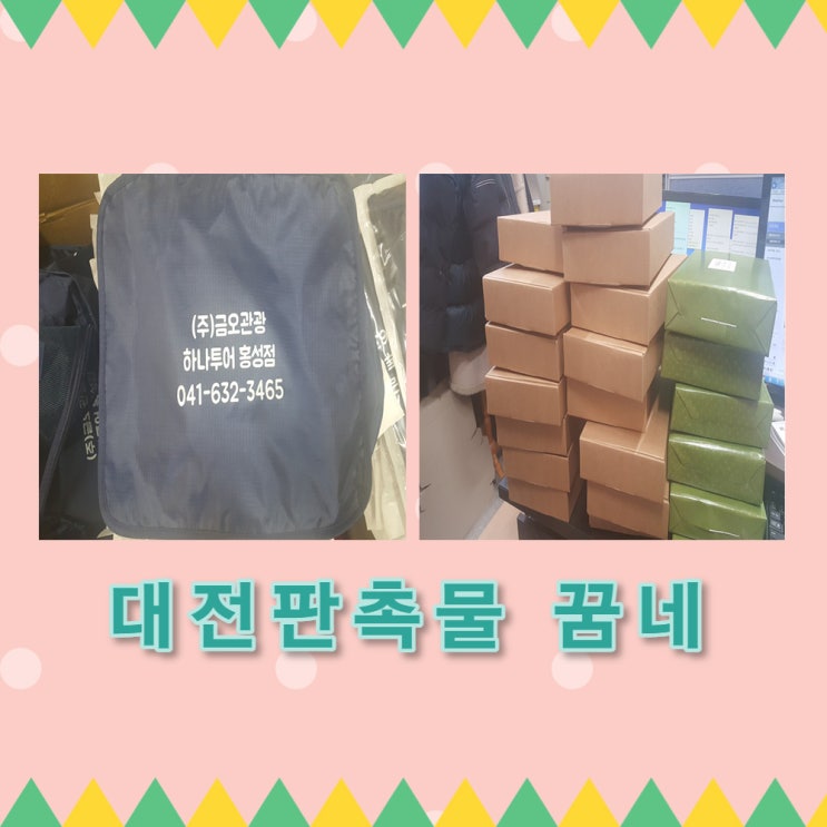  (주)금오관광 하나투어 홍성점 여행용파우치 납품