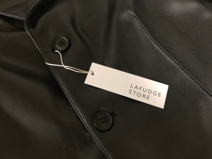  구매후기 : LAFUDGE STORE 라퍼지포우먼 버핑레더 러기드 블레이저 Black