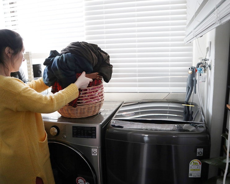 LG 인공지능 통돌이 세탁기-강력한 AI 터보샷 깨끗하고 빠르게 이불세탁 끝!