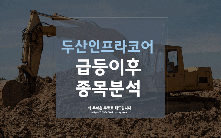 두산인프라코어 (942670) 건설기계 인프라 관련 주 분석 / 4월 12일 주식 종목 추천