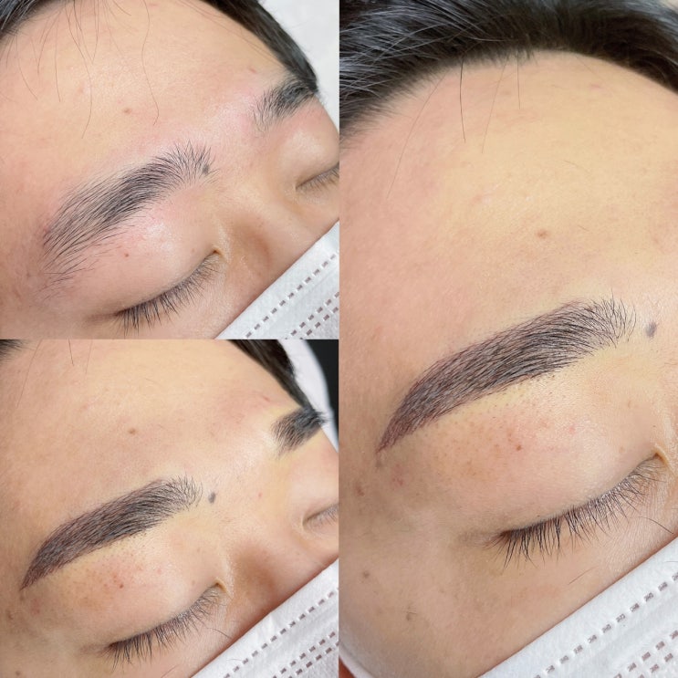  [ 평택남자눈썹 / 평택눈썹 / 소사벌자연눈썹 ] 과한보정은 no! 실물이 더 예쁜 #빈뷰티의 콤보눈썹 (๑^ ^๑)