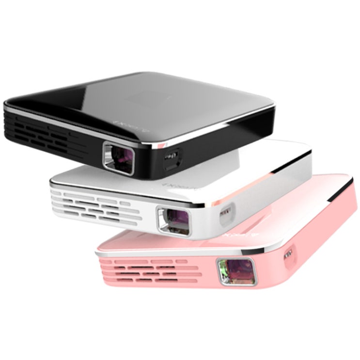 요즘 인기있는 X3 캠핑용 소형 미니 빔 프로젝터 4K 스마트폰 미러링, 핑크 추천해요