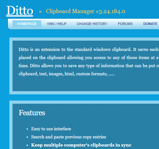 복사 붙여넣기 끝판왕 클립보드 프로그램 Ditto