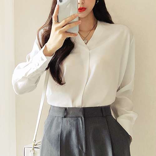 후기가 정말 좋은 나바바 NB274 여성 브이넥 긴소매 쉬폰 블라우스 추천해요 후기가 정말 좋은 나바바 NB274 여성 브이넥 긴소매 쉬폰 블라우스 추천해요