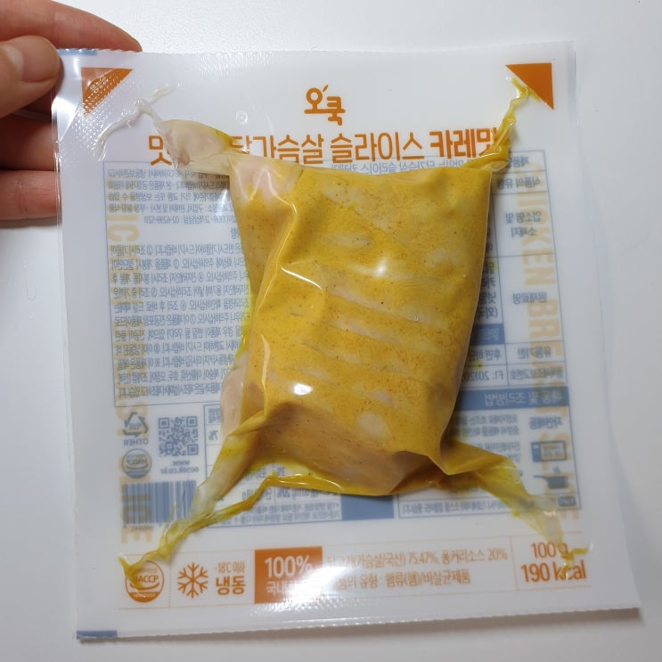 [오쿡] 맛있는 닭가슴살 슬라이스  / 소스슬라이스 닭가슴살 카레