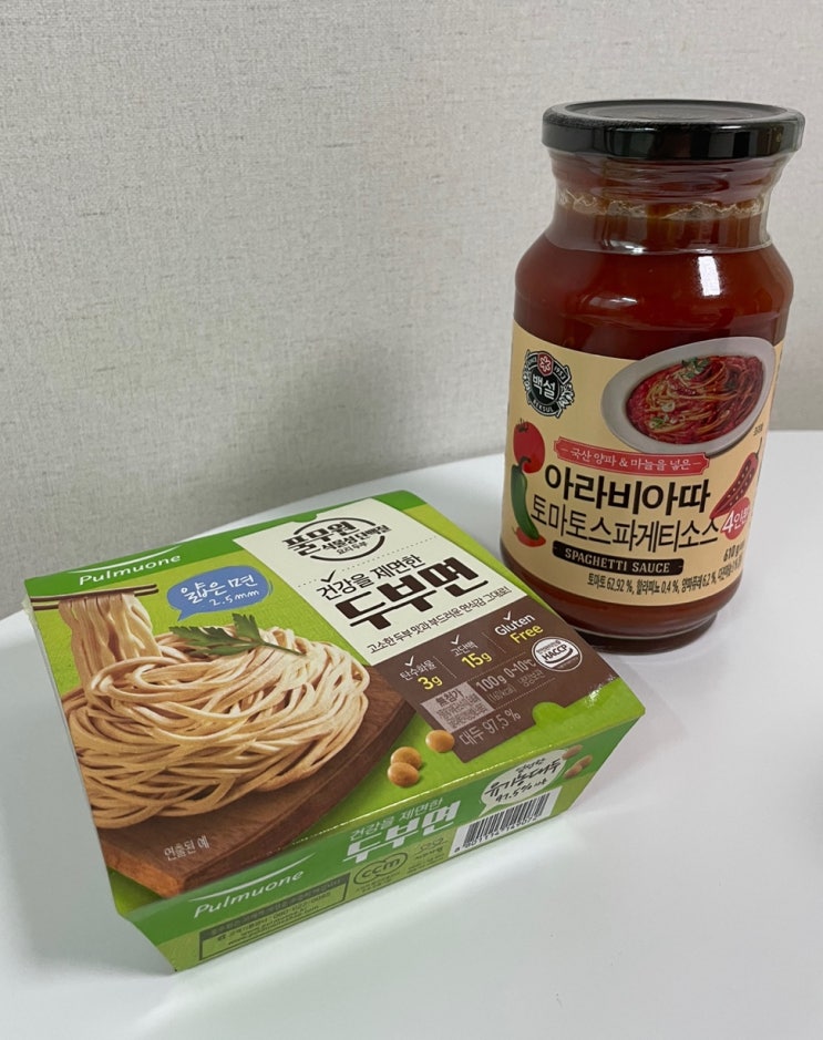  풀무원 두부면으로 만든 파스타
