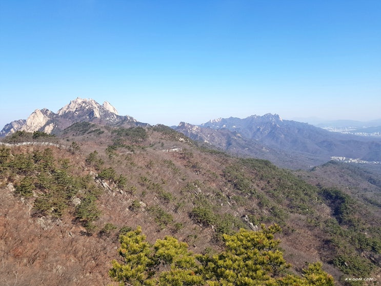 북한산 칼바위능선 등산코스(솔샘역~칼바위~보국문~북한산성입구)