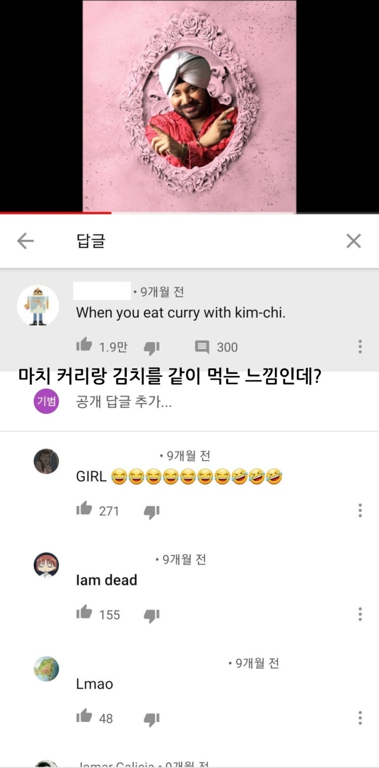  케이팝X인도음악 리믹스가 김치를 카레랑 같이 먹는 느낌이라고 하는 외국인