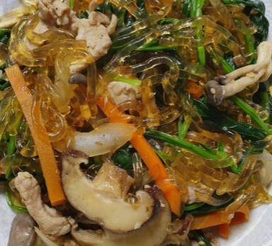  당면 대신 저칼로리 천사채로 찹채 만들기 (레시피)