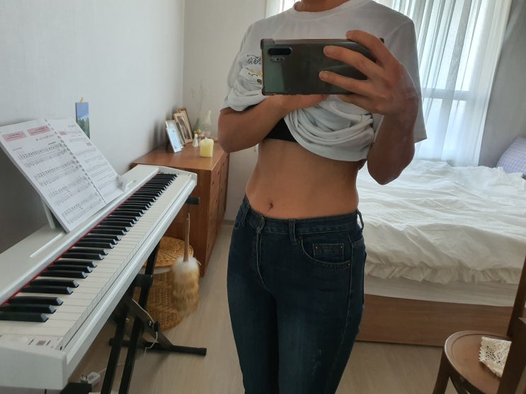  디톡스(해독) 다이어트 7일째  2.5kg 감량효과, 복근 유지 중!