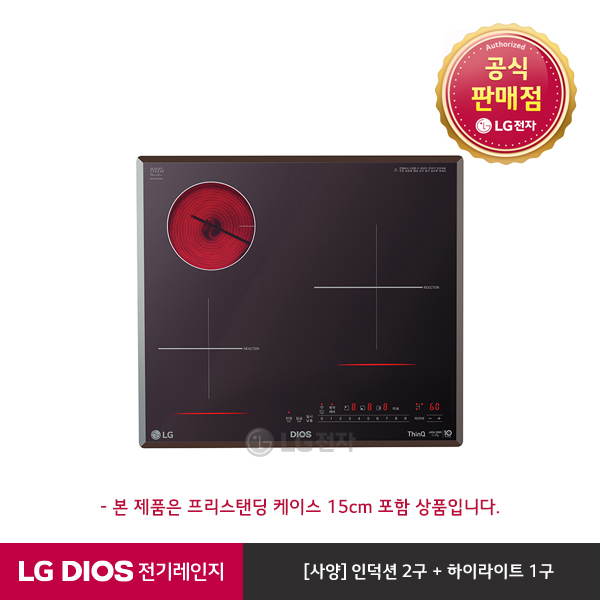 가성비갑 [LG전자] DIOS 하이브리드 전기레인지 BEY3MSTA (프리스탠딩15cm/인덕션2구+, 상세 설명 참조, 상세 설명 참조 ···