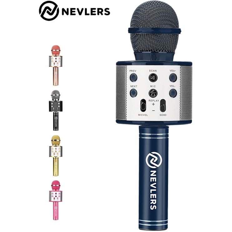 인기있는 by Nevlers 무선 블루투스 스피커 및 녹음 옵션을 갖춘 노래방 마이크 어린이와 성인을위한 휴대용 핸드 헬드 기계-Navy Blue 마이크 노래방 마이크 ··· 인기있는 by Nevlers 무선 블루투스 스피커 및 녹음 옵션을 갖춘 노래방 마이크 어린이와 성인을위한 휴대용 핸드 헬드 기계-Navy Blue 마이크 노래방 마이크 ···