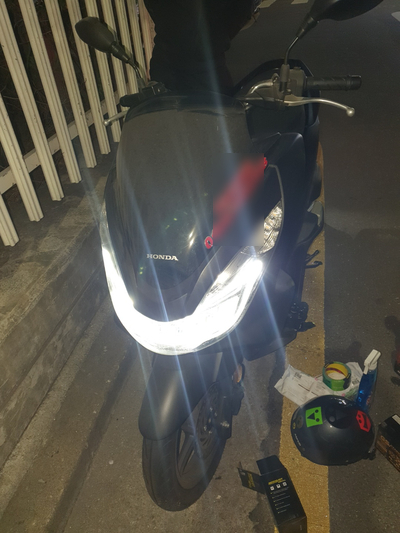  창동 오토바이출장수리 혼다pcx125방전 출장배터리교환완료
