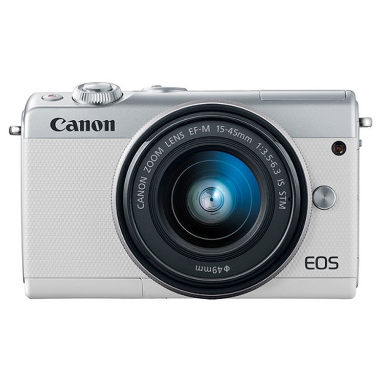 최근 많이 팔린 캐논 EOS M100 15-45 KIT 미러리스 카메라, EOS M100(화이트) 좋아요
