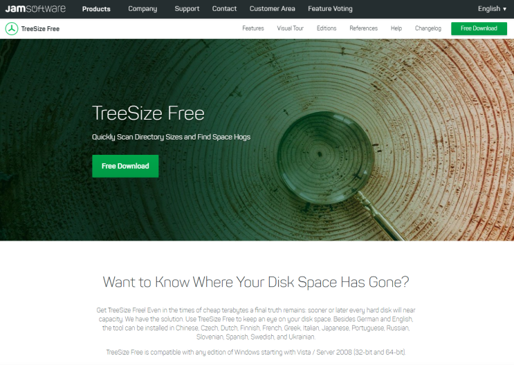 하드디스크 용량을 효율적으로 관리 TreeSize Free 프로그램
