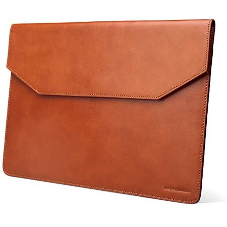 요즘 인기있는 맥북 에어 M1 고급가죽 파우치 B05 Kasper Maison 13 inch Leather Laptop Sleeve for MacBook Pro 2016-2, Br