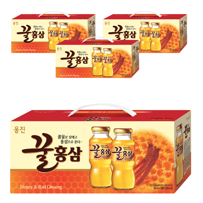인기 많은 웅진 꿀홍삼 음료, 180ml, 48개입 추천합니다