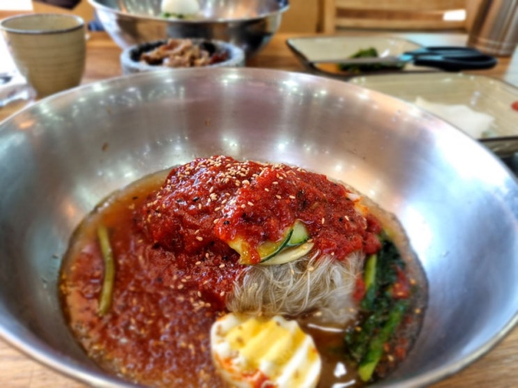  [순천 금당 냉면맛집 백송] 냉면주문시 숯불불고기 공짜 행사 중 
