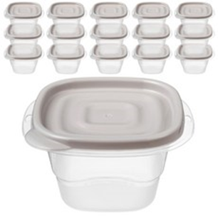  [비교선택 구매 전자레인지 용기]코멧 키친 전자레인지 밀폐용기 450ml 그레이, 16개입, 단품, 선물로도 좋을거같네요