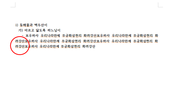  한글 문서 작업 한컴오피스 앞의 문단과 다음 줄 문단 자동 간격 맞추기 단축키 (내어 쓰기)