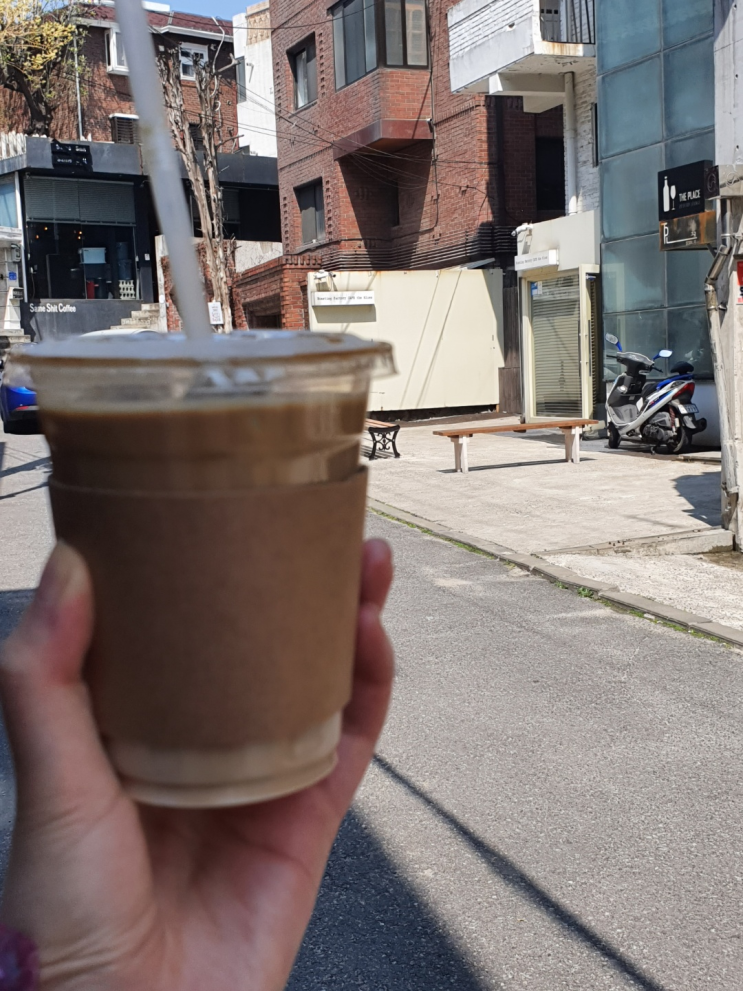  상수역 카페추천 카페더블루스, 라떼 맛있음