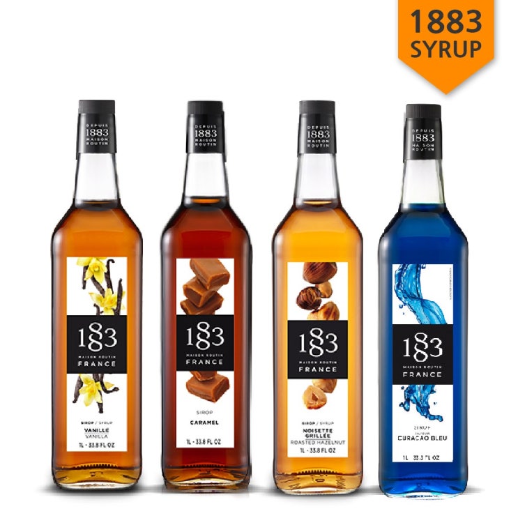 후기가 좋은 1883 시럽 31종 1000ml 모음 / 바닐라 카라멜 헤이즐넛 블루큐라소 레몬 자몽 블루큐라소 모히또, 1883 정품 로고 시럽펌프 ··· 후기가 좋은 1883 시럽 31종 1000ml 모음 / 바닐라 카라멜 헤이즐넛 블루큐라소 레몬 자몽 블루큐라소 모히또, 1883 정품 로고 시럽펌프 ···