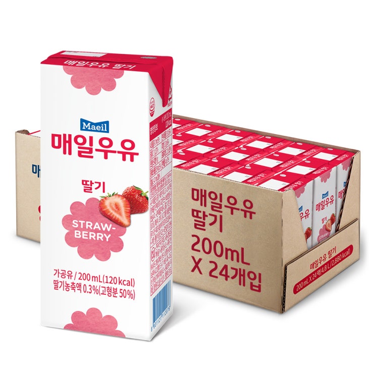 많이 팔린 매일유업 멸균우유 딸기, 200ml, 24개 추천해요 많이 팔린 매일유업 멸균우유 딸기, 200ml, 24개 추천해요