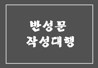  뺑소니 교통사고 반성문 작성 후기