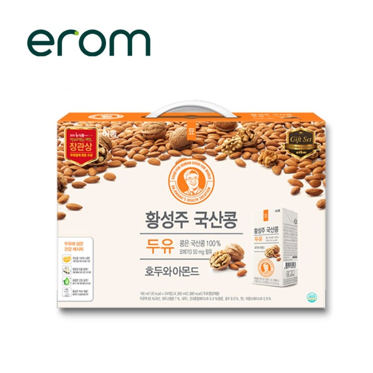 인기있는 이롬 황성주 국산콩 호두와아몬드 두유 190mlX24팩, 190ml, 24팩 ··· 인기있는 이롬 황성주 국산콩 호두와아몬드 두유 190mlX24팩, 190ml, 24팩 ···