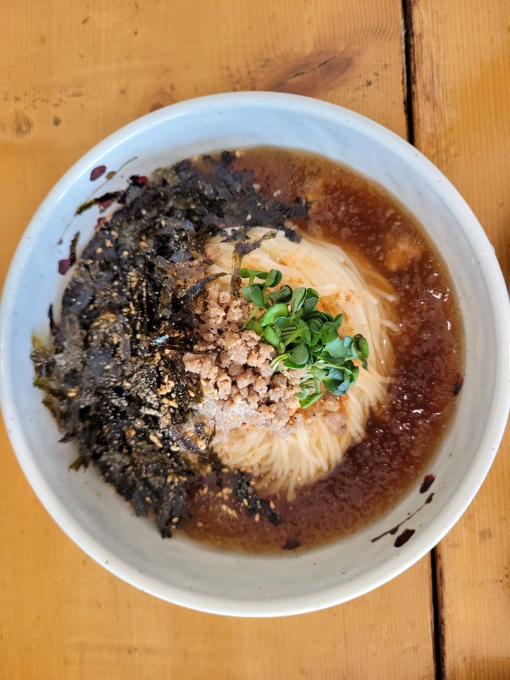  [도민찐맛집]서귀포시 신시가지 서호동, 냉국수의 신세계 뜨랑국수 솔직후기(뜨랑국수, 비빔국수, 주먹밥)