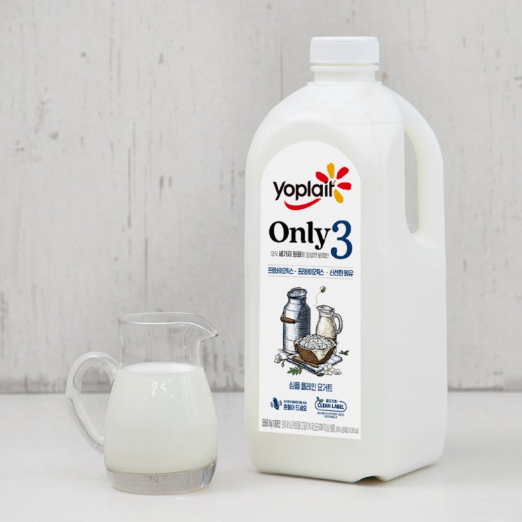 선호도 높은 요플레 ONLY 3 플레인 요거트 대용량, 1800ml, 1개 좋아요 선호도 높은 요플레 ONLY 3 플레인 요거트 대용량, 1800ml, 1개 좋아요