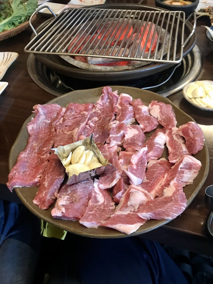 동네유명맛집 맛있는 고기와 함께 한 가족외식장소 쌍용동 정지뜰 / 천안식후감