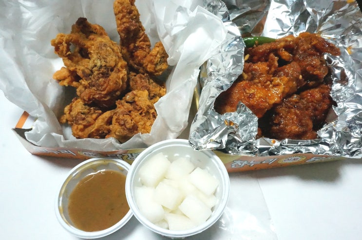  신포찬누리닭강정 신포시장 세 곳 치킨집 비교