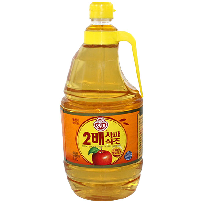 리뷰가 좋은 오뚜기 2배 사과식초, 1.8L, 1개 ···