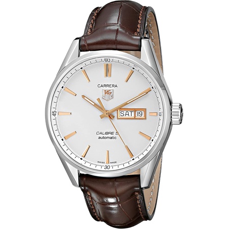 잘나가는 TAG Heuer Mens WAR201D.FC6291 Carrera Analog Display Analog Quartz Brown Watch PROD80004545 ···