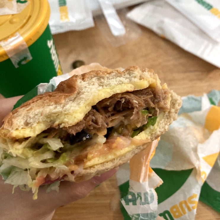  서브웨이 꿀조합 추천 / K바비큐 맛있는 조합 / 먹어보기 맛있드라구여~