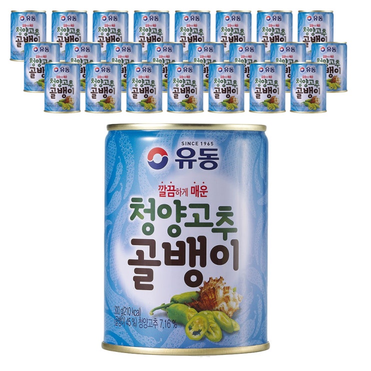 리뷰가 좋은 유동 청양고추 골뱅이, 300g, 24개 ···